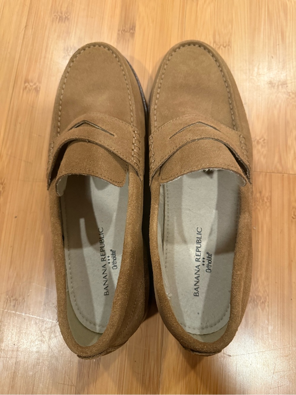 Banana Republic Men’s Suede Loafers in Tan Brown
